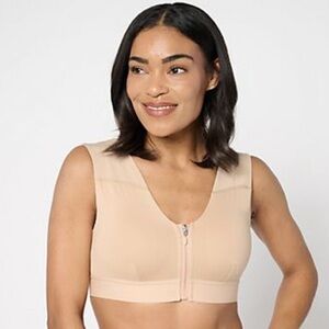 Tommie Copper Shoulder Bra in Sand Nude Size XL